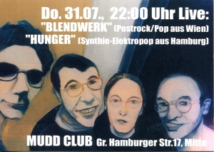 Blendwerk (with Katrin Plavcak) at Mudd Club in Berlin